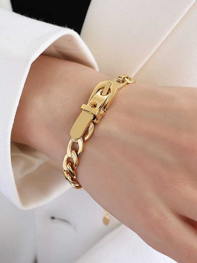 Ensemble de bracelets et colliers géométriques vintage en acier inoxydable titane 316L avec revêtement en e imperméable