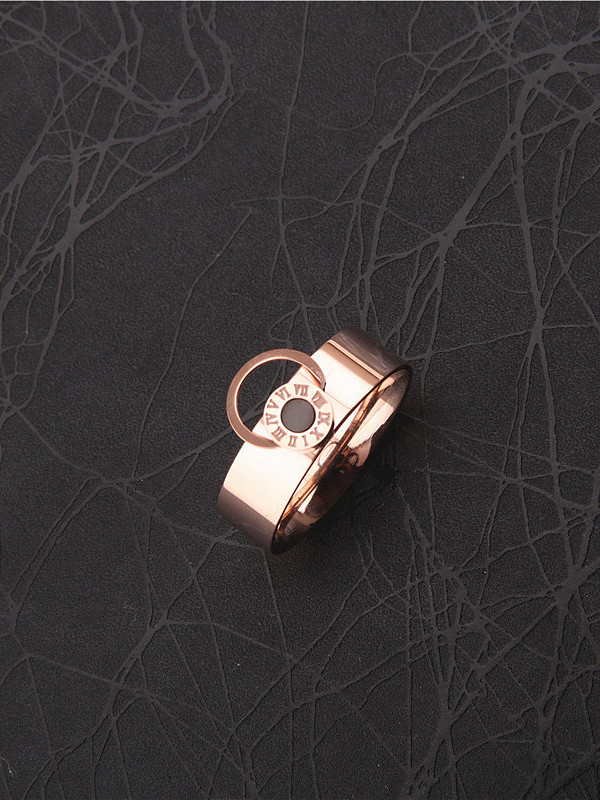 Simple Style Fashion Titanium Ring