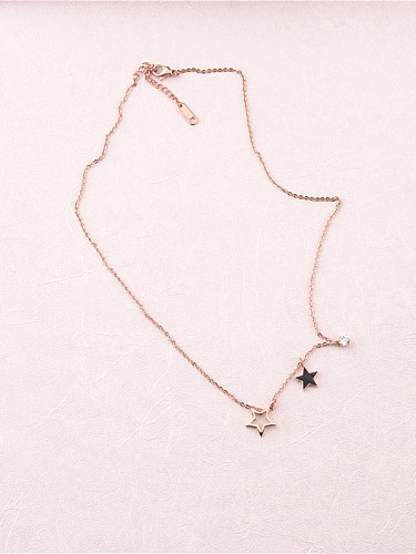Star Accessoires Koreanische Damen Halskette