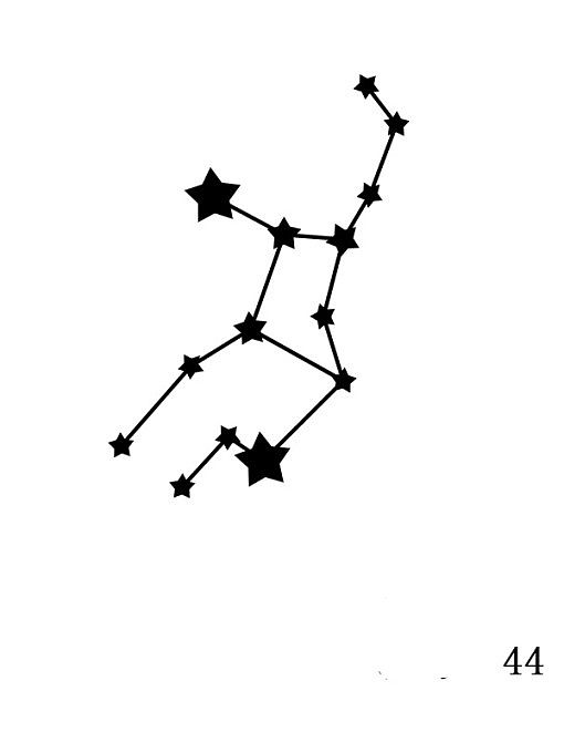 Collar con colgante geométrico minimalista de constelación de acero inoxidable