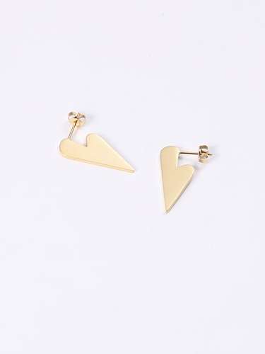 Titanium +Smooth Triangle Minimalist Stud Earring