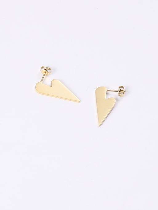 Titanium +Smooth Triangle Minimalist Stud Earring