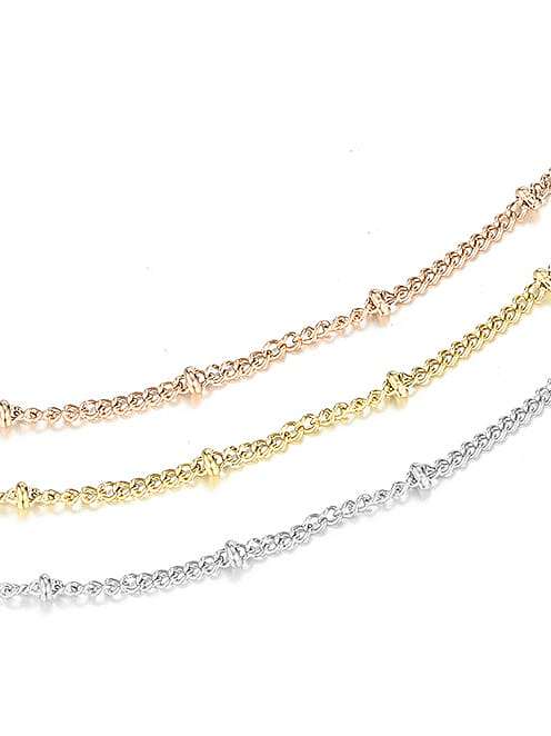Stainless steel Geometric Dainty Multi Strand Necklace