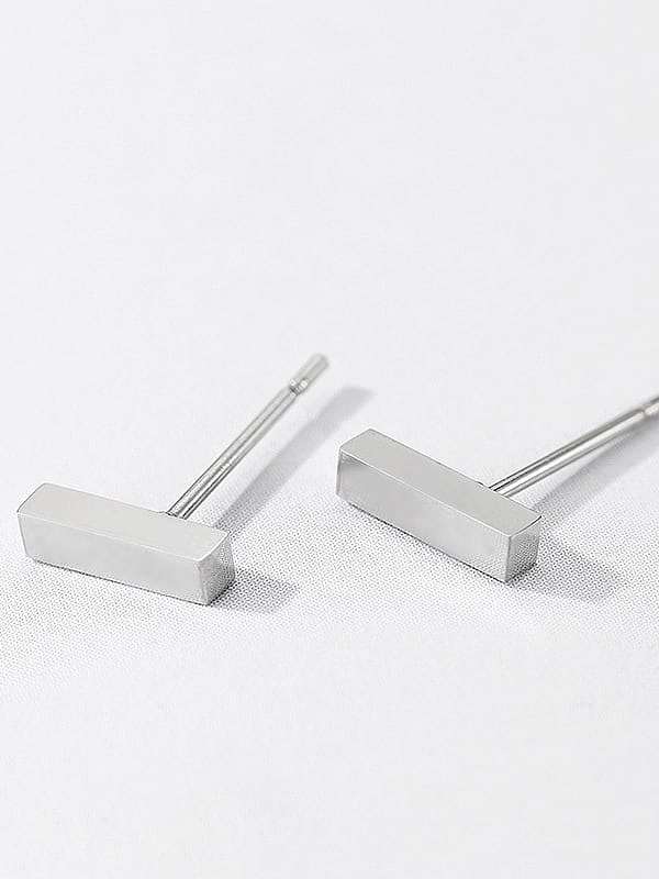 Stainless steel rectangle Minimalist Stud Earring
