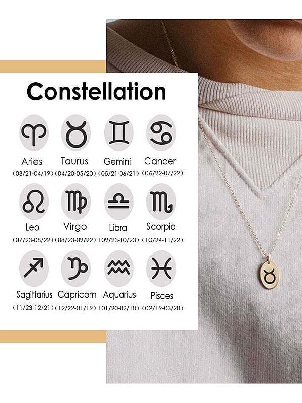 Collier pendentif géométrique minimaliste Constellation en acier inoxydable