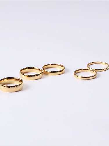 Glatter, runder, minimalistischer Midi-Ring aus Titan