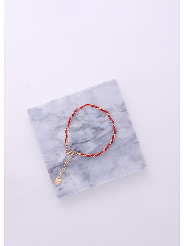 Titanium With Gold Plated Simplistic line Bracelets