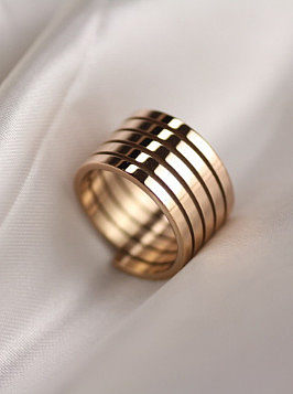 Punk Style Helical Spring Stretch Ring