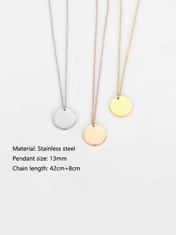 Titanium Steel Bead Tassel Minimalist Multi Strand Necklace