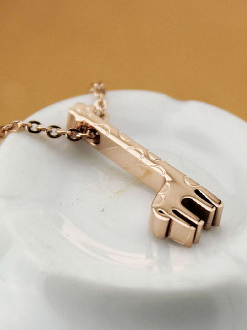 Rose Gold Giraffe Lovely Clavicle Necklace
