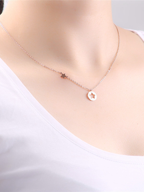 Simple Temperament Star Lucky Clavicle Necklace