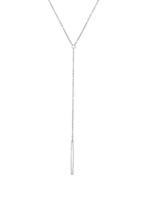 Stainless steel Rectangle Minimalist Link Necklace