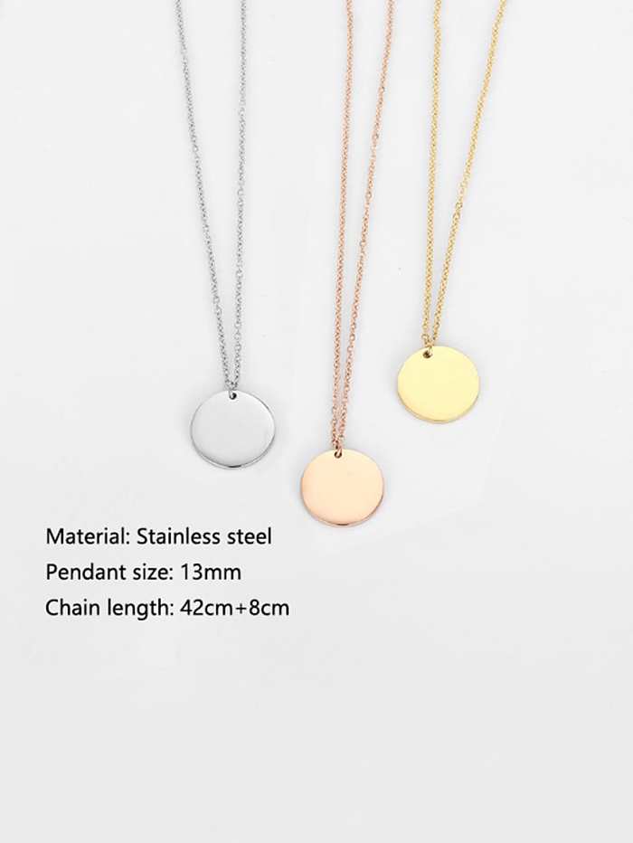 Collier multi-rangs géométrique minimaliste en perles d'acier inoxydable