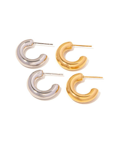 Boucles d'Oreilles Goujon Vintage Géométrique Acier Inoxydable