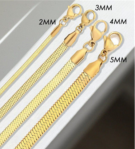 Titanium Smooth Minimalist Link Necklace