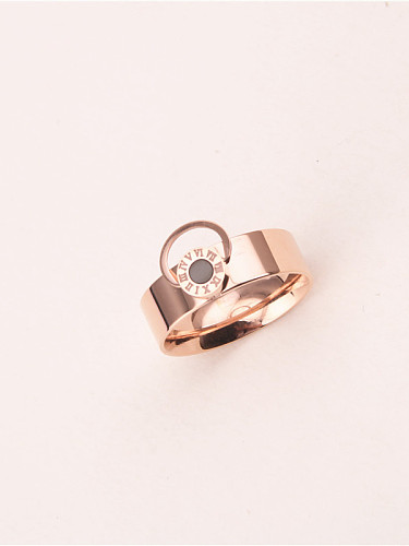 Simple Style Fashion Titanium Ring