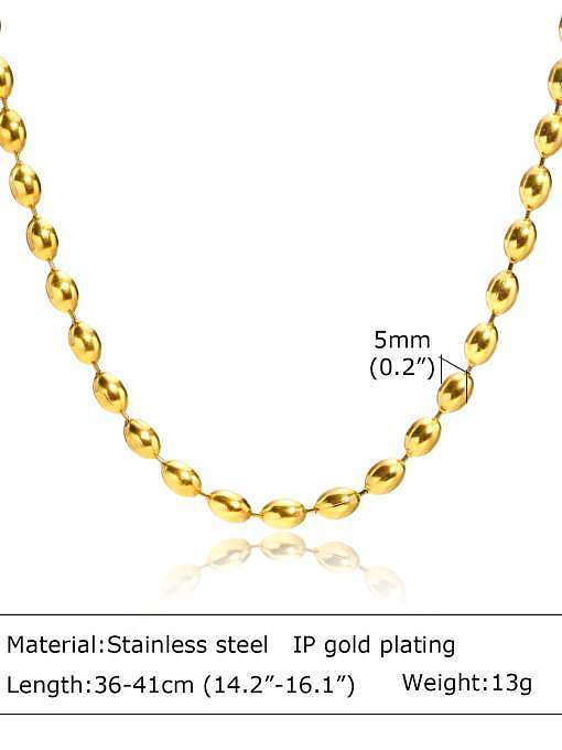 Minimalistische Perlenkette aus Edelstahl