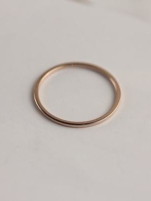 Simple Single Line Smooth Ring