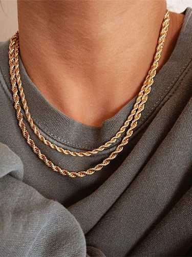 Unregelmäßige Hip Hop-Halskette aus Edelstahl