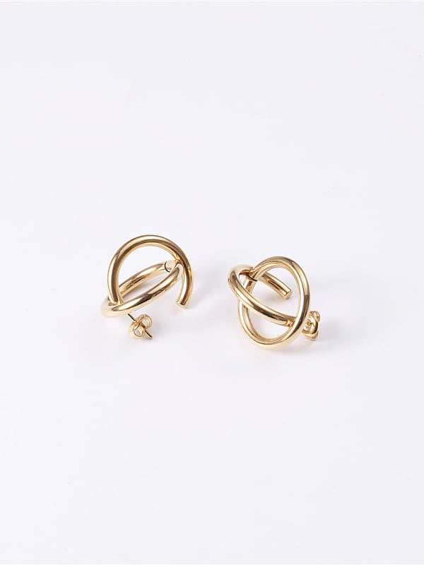 Titanium Irregular Minimalist Stud Earring