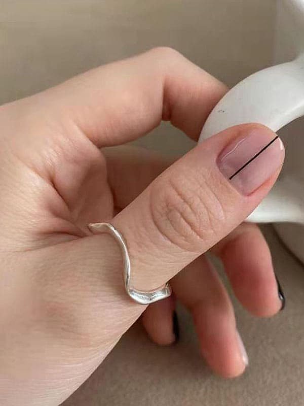 Titanium With Imitation Gold Plated Simplistic Round Band Rings