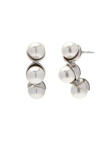 Stainless steel Imitation Pearl Geometric Vintage Drop Earring