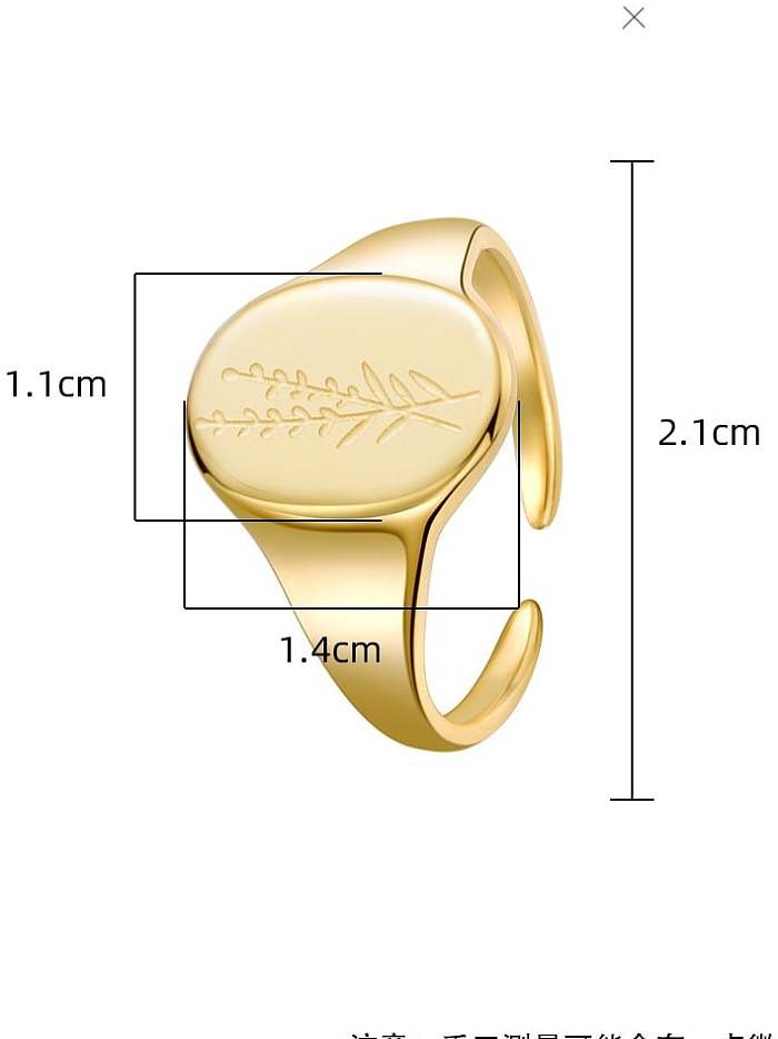 Titanium Steel Geometric Vintage Band Ring