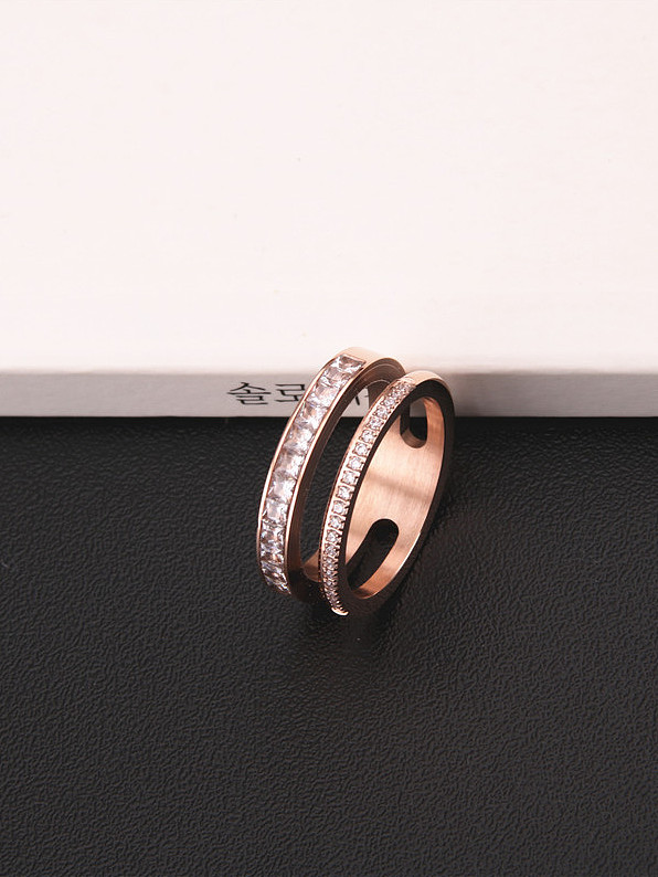 Fashion Double Lines Women Ring