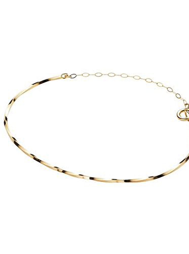 Titanium With Gold Plated Simplistic Round Twist Bangles