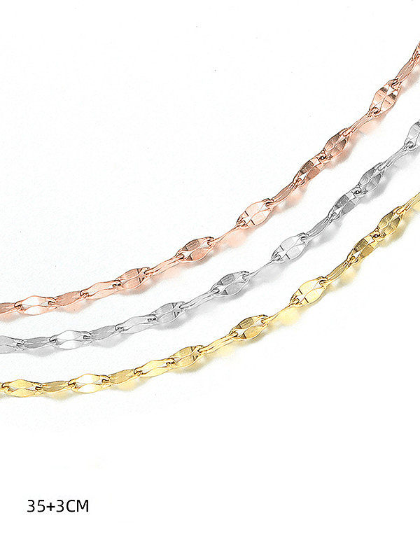 Stainless steel Geometric Minimalist Multi Strand Necklace