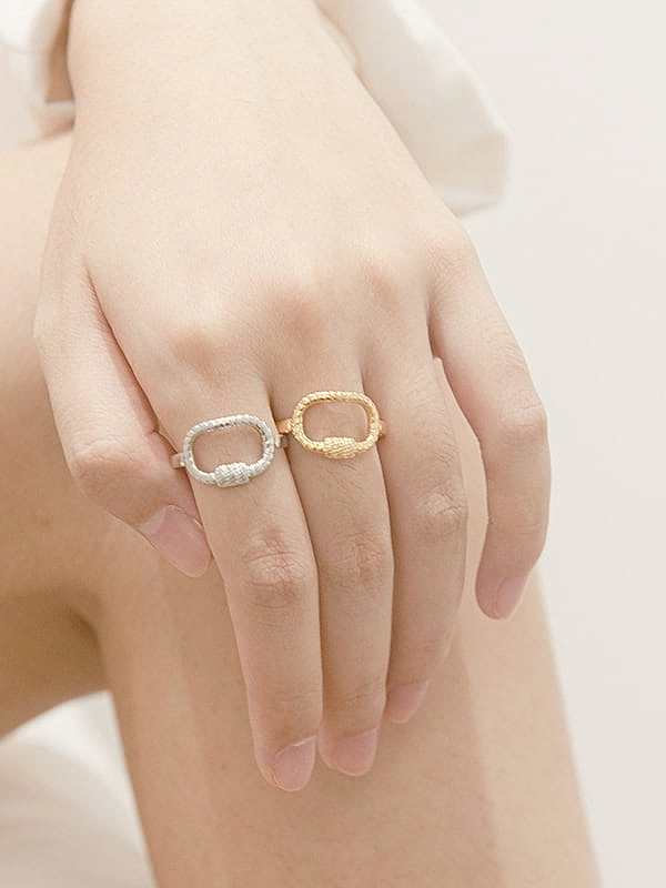 Shangshan buckle design stainless steel ring