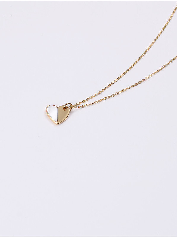 Titanium With Rose Gold Plated Simplistic Heart Locket Necklace