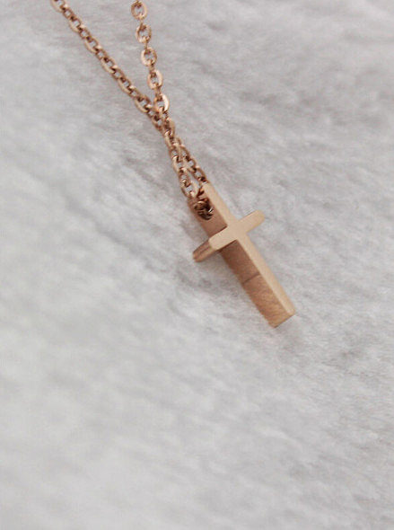 Collier clavicule pendentif croix cadeau de Noël