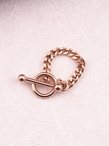 Personality Geometric Chain Ring