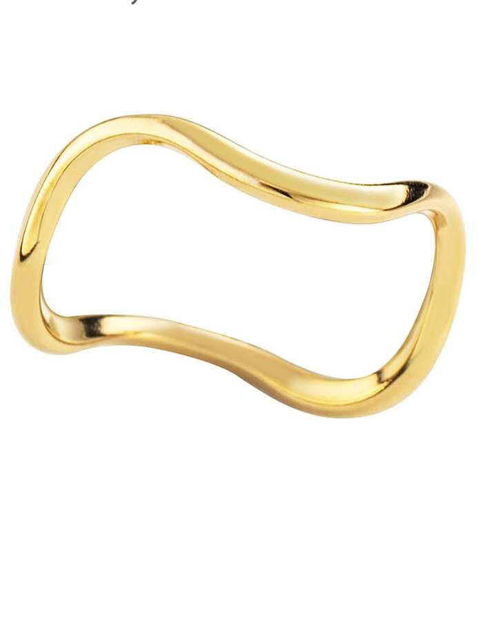 Simple design, opening and overlapping titanium steel ring