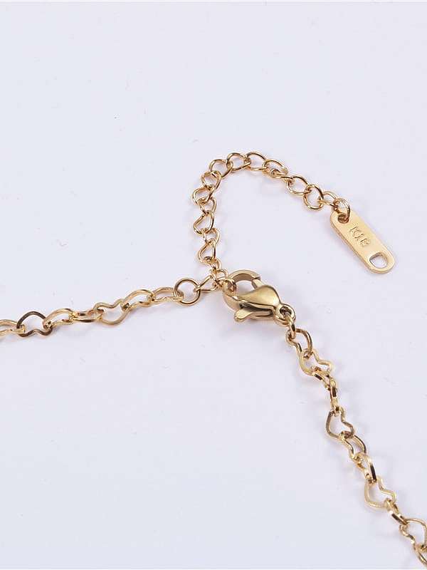 Titanium Minimalist Hollow Heart Chain