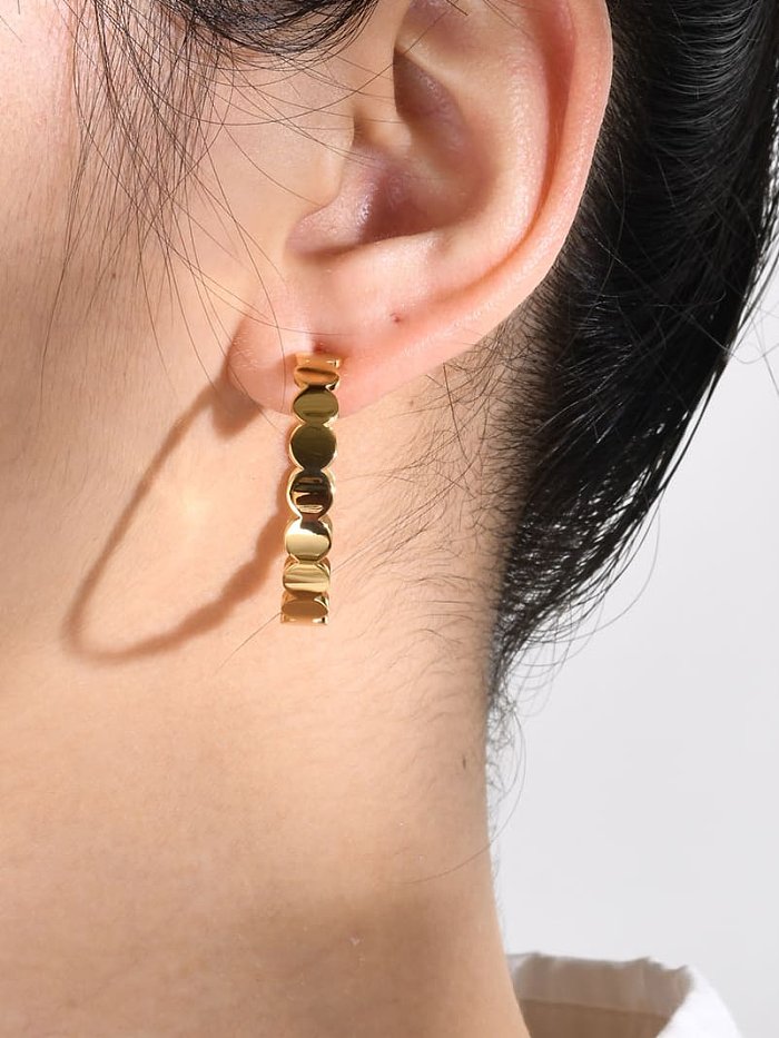 Stainless steel Geometric Minimalist Drop Earring