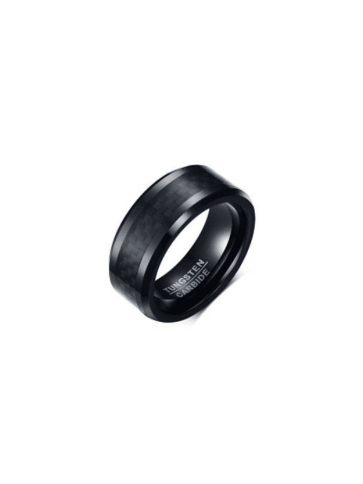 Tungsten Geometric Minimalist Band Ring