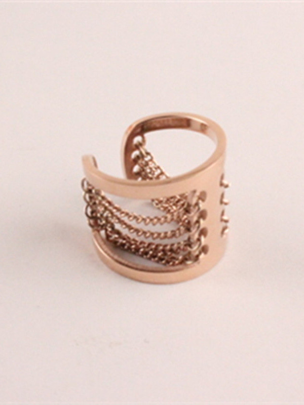 Hollow Multi-layer Exaggerated Opening Ring