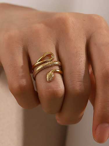 Stainless steel Snake Vintage Band Ring