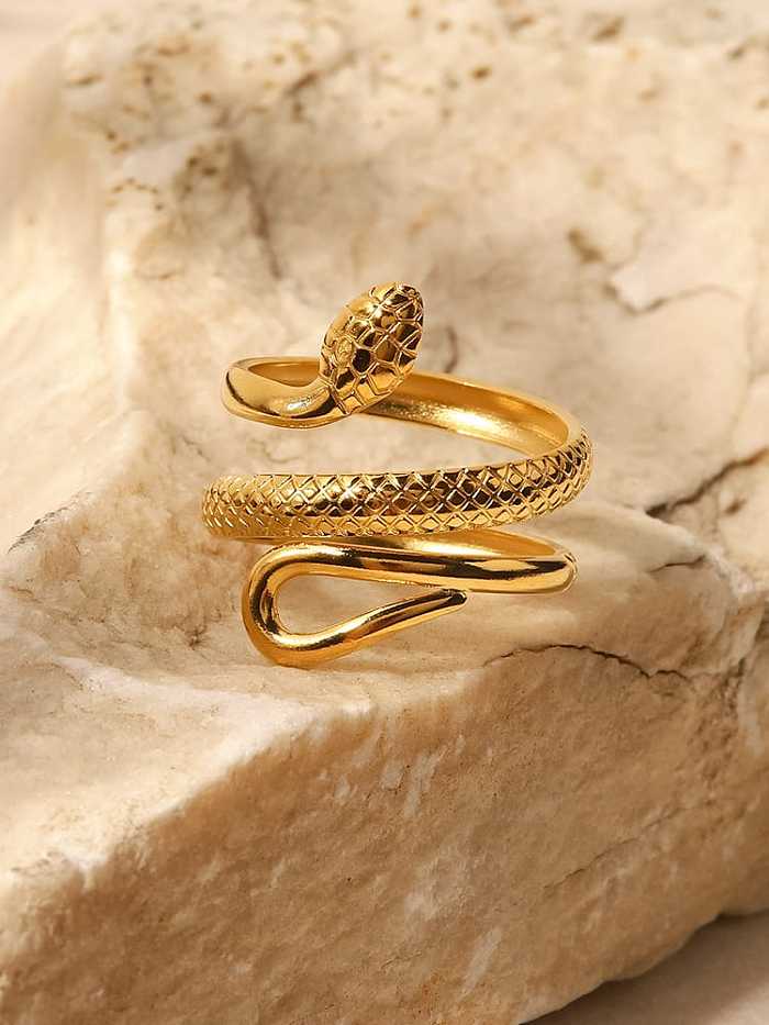 Stainless steel Snake Vintage Band Ring