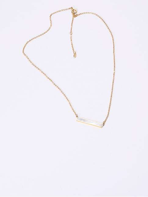 Stainless steel Shell Geometric Minimalist Necklace