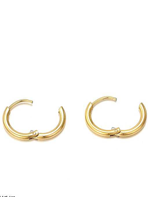 Stainless steel Round Minimalist Hoop Earring