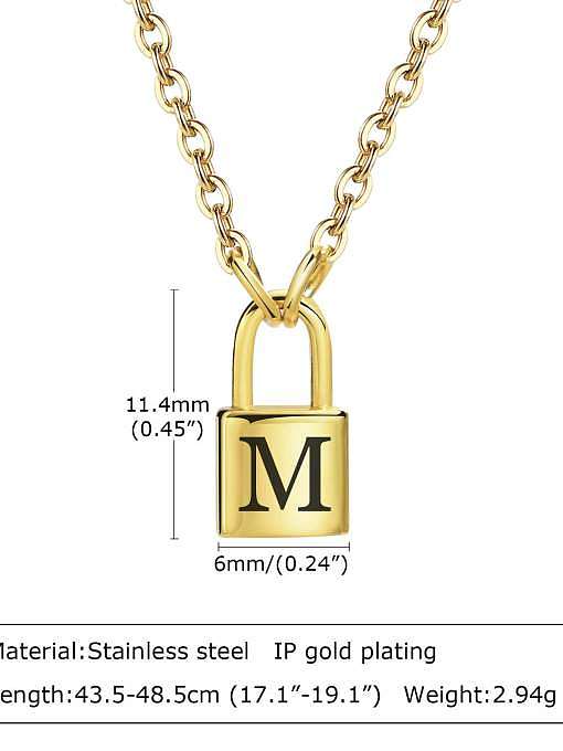 Stainless steel Letter Hip Hop Necklace