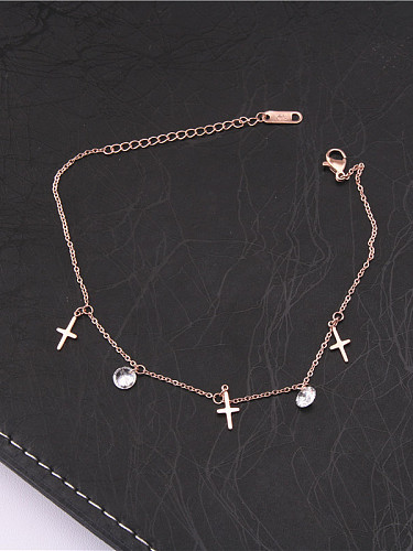 Rose Gold Plated Accessoires Mode Fußkettchen