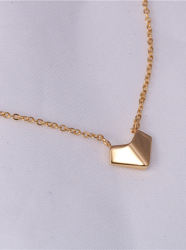 Titanium With Gold Plated Simplistic Irregular Necklaces