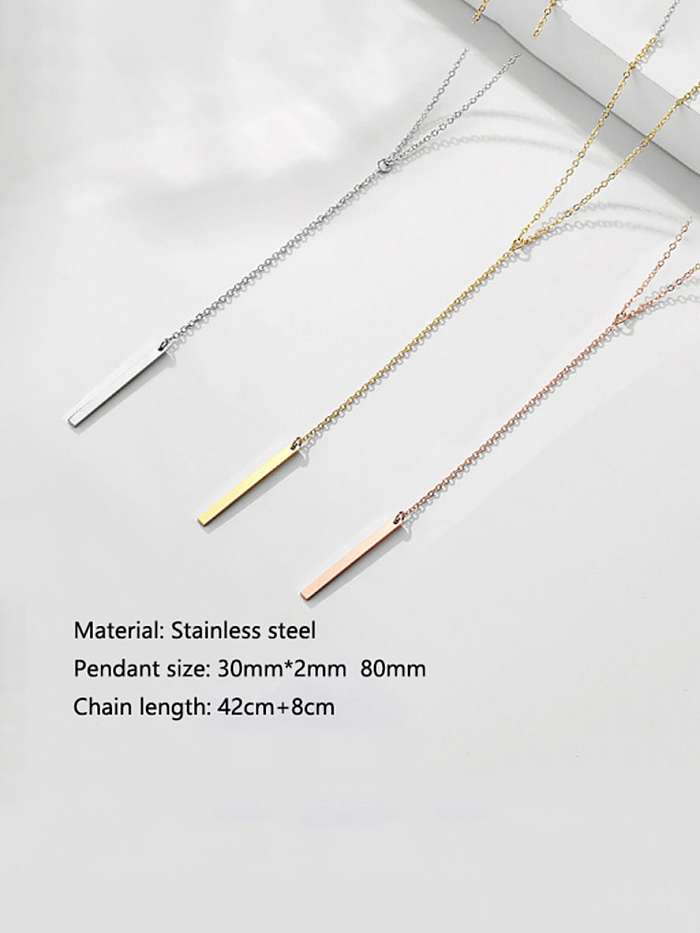 Stainless steel Tassel Minimalist Multi Strand Necklace