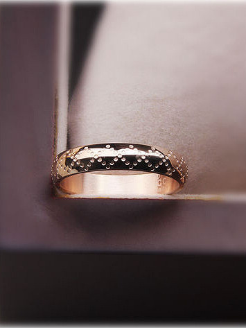 Overlapping Curve Rose Gold Plated Ring