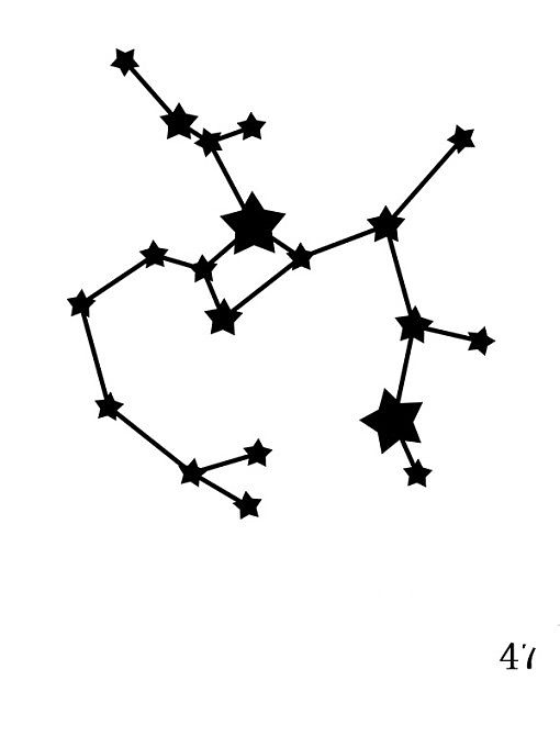 Colar com pingente geométrico minimalista Constellation de aço inoxidável