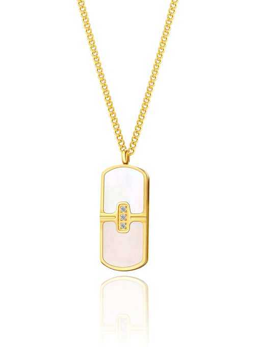 Titanium Steel Shell Geometric Minimalist Necklace